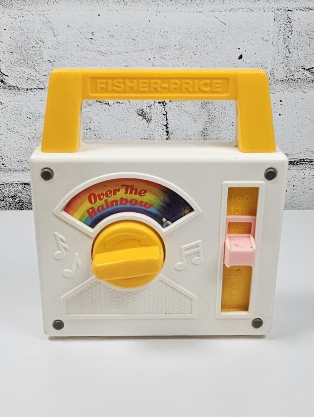 Vintage Fisher Price 794 Over The Rainbow Wind Up Music Box Radio 1981
